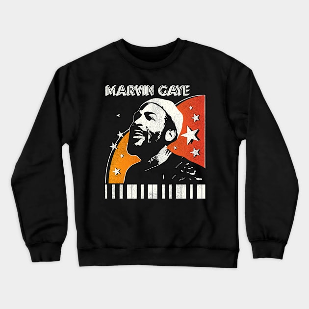 Marvin Gaye 70s Style Retro Crewneck Sweatshirt by darklordpug